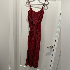 Red w/ White Polka Dots Jumpsuit